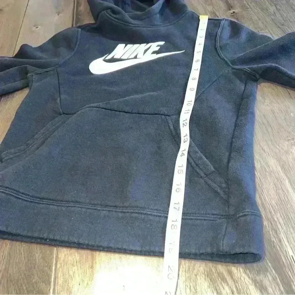 Nike Pullover Hoodie Kids Small Black Excellent Futura Logo Fleece Sweatshirt‎ - Picture 6 of 7